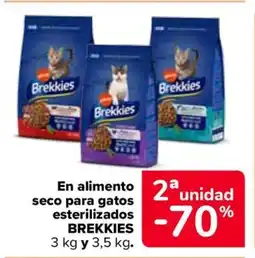 Carrefour BREKKIES En alimento seco para gatos esterilizados oferta