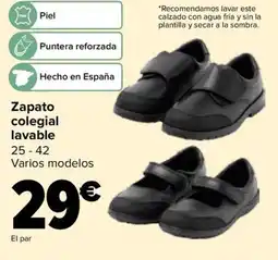 Carrefour Zapato colegial lavable oferta