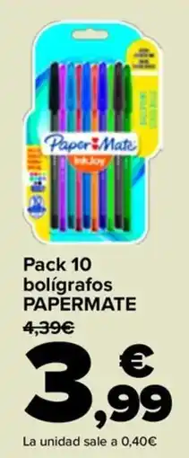 Carrefour PAPERMATE Pack 10 bolígrafos oferta