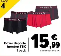 Carrefour Bóxer deporte hombre tex oferta