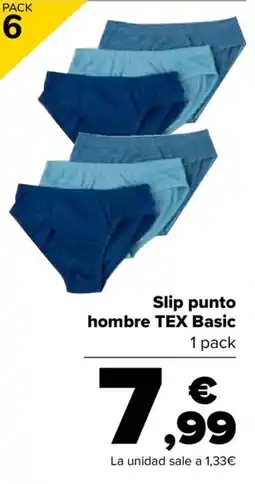 Carrefour Slip punto hombre tex basic oferta