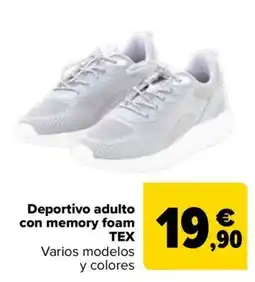 Carrefour Deportivo adulto con memory foam tex oferta