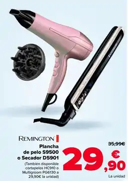 Carrefour REMINGTON Plancha de pelo S9500 o Secador D5901 oferta
