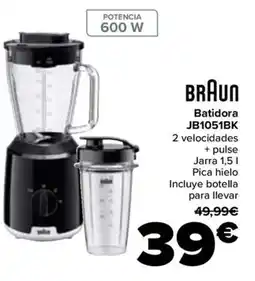 Carrefour BRAUN Batidora JB1051BK oferta