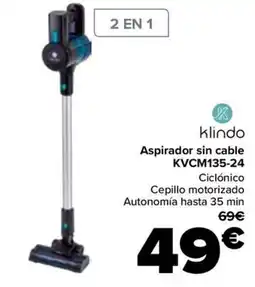 Carrefour KLINDO Aspirador sin cable KVCM135-24 oferta