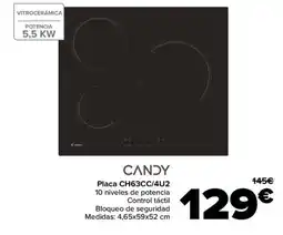 Carrefour CANDY Placa CH63CC/4U2 oferta