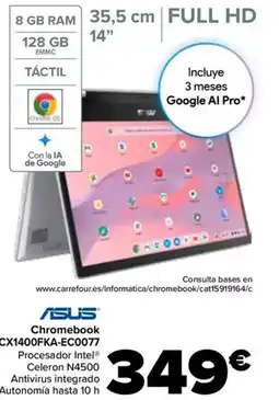 Carrefour ASUS Chromebook CX1400FKA-EC0077 oferta
