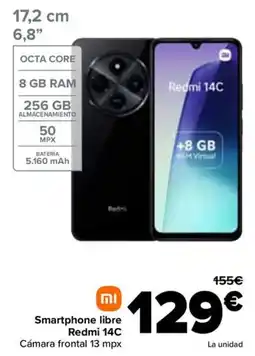 Carrefour Smartphone libre Redmi 14C oferta