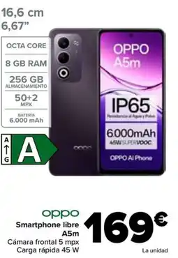 Carrefour OPPO Smartphone libre A5m oferta