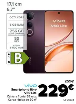 Carrefour VIVO Smartphone libre V50 Lite oferta