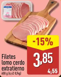 ALDI Filetes lomo cerdo extratierno oferta