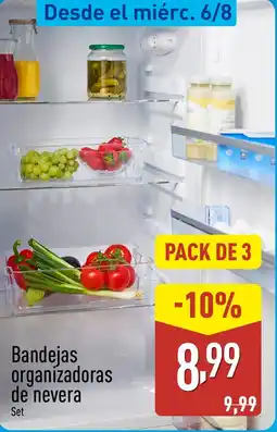 ALDI Bandejas organizadoras de nevera oferta