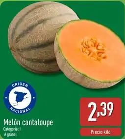 ALDI Melón cantaloupe oferta