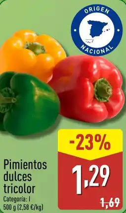 ALDI Pimientos dulces tricolor oferta