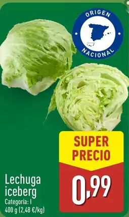 ALDI Lechuga iceberg oferta