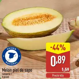 ALDI Melón piel de sapo oferta