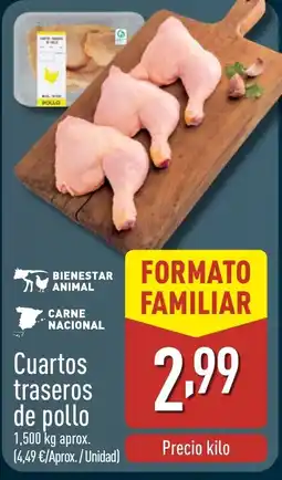 ALDI Cuartos traseros de pollo oferta