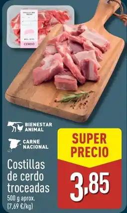 ALDI Costillas de cerdo troceadas oferta