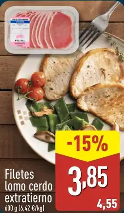 ALDI Filetes lomo cerdo extratierno oferta