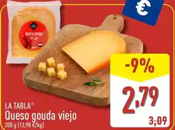 ALDI LA TABLA Queso gouda viejo oferta