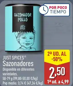 ALDI JUST SPICES Sazonadores oferta
