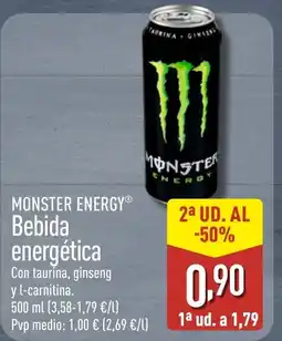 ALDI MONSTER ENERGY Bebida energética oferta