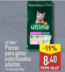 ALDI ULTIMA Pienso para gatos esterilizados adultos oferta