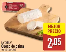 ALDI LA TABLA Queso de cabra oferta