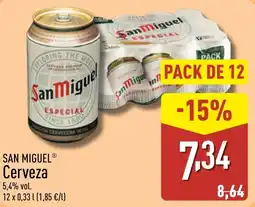 ALDI SAN MIGUEL Cerveza oferta
