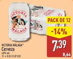 ALDI VICTORIA MÁLAGA Cerveza oferta