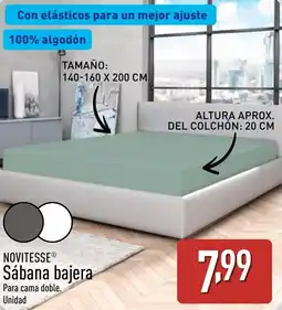 ALDI NOVITESSE Sábana bajera oferta