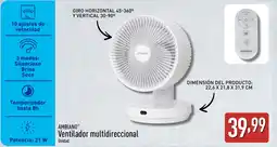 ALDI AMBIANO Ventilador multidireccional oferta