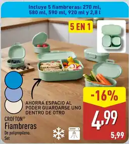 ALDI CROFTON Fiambreras oferta