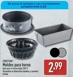 ALDI CROFTON Moldes para horno oferta