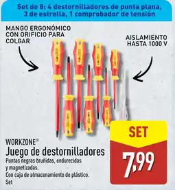 ALDI WORKZONE Juego de destornilladores oferta