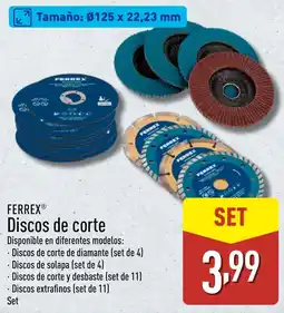 ALDI FERREX Discos de corte oferta