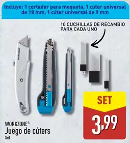 ALDI WORKZONE Juego de cúters oferta