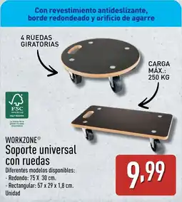ALDI WORKZONE Soporte universal con ruedas oferta