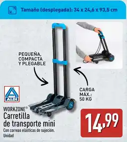 ALDI WORKZONE Carretilla de transporte mini oferta