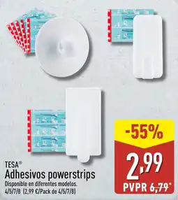 ALDI TESA Adhesivos powerstrips oferta