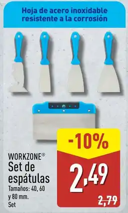 ALDI WORKZONE Set de espátulas oferta