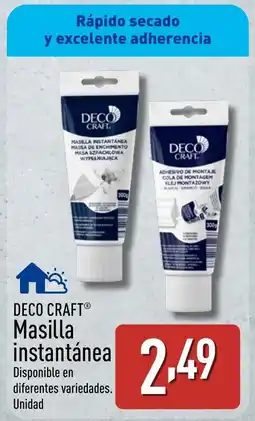 ALDI DECO CRAFT Masilla instantánea oferta