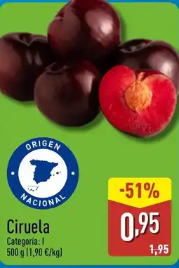 ALDI Ciruela oferta