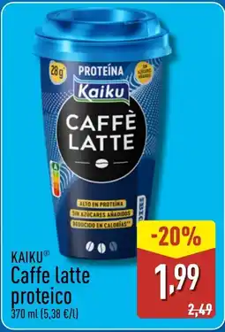 ALDI KAIKU Caffe latte proteico oferta