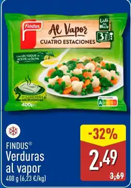 ALDI FINDUS Verduras al vapor oferta
