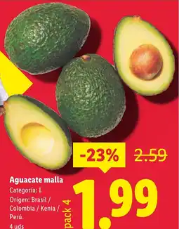 Lidl Aguacate malla oferta