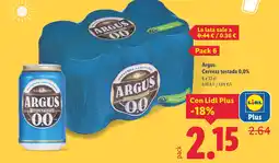 Lidl ARGUS Cerveza tostada 0,0% oferta