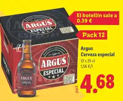 Lidl ARGUS Cerveza especial oferta