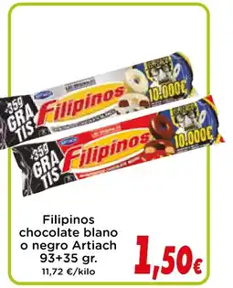 Proxi ARTIACH Filipinos chocolate blano o negro oferta