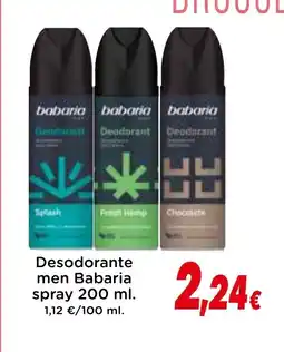 Proxi BABARIA Desodorante men oferta